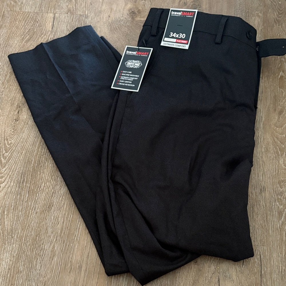 Roundtree & Yorke travelSMART Black Dress Pants